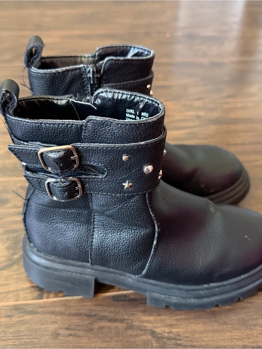 Kids Black Boots